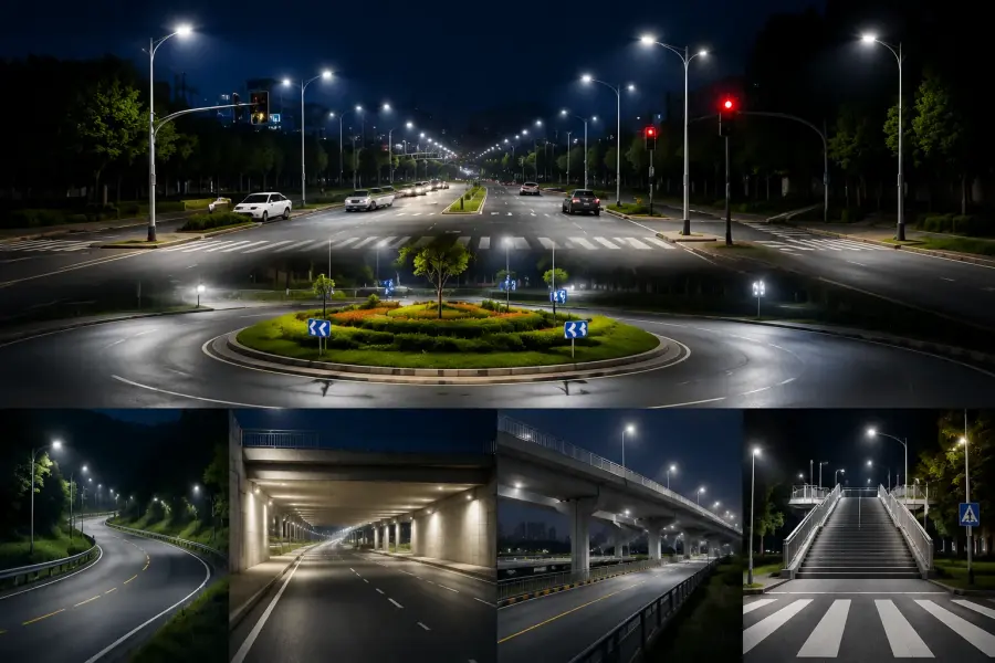 Ontwerpoplossingen voor straatverlichting voor speciale wegen