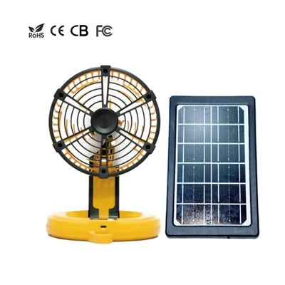 Campingventilator op zonne-energie