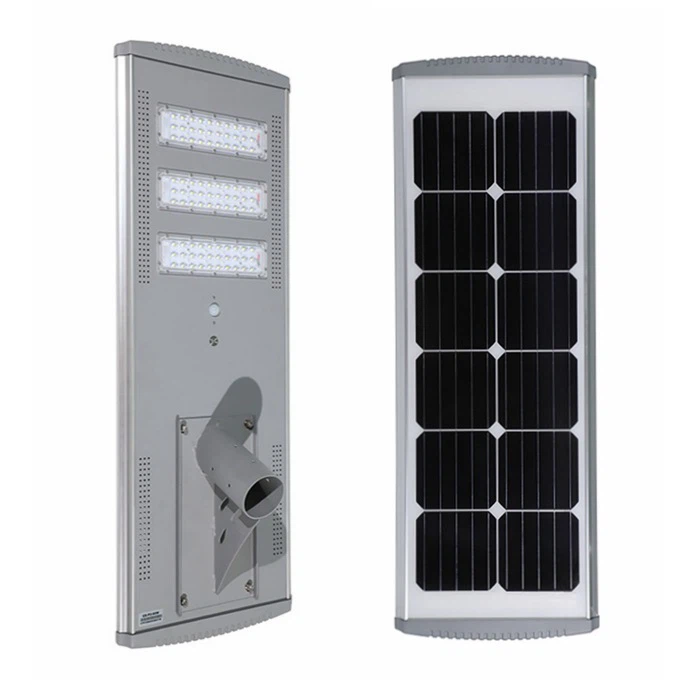 LED-straatverlichting op zonne-energie met paal